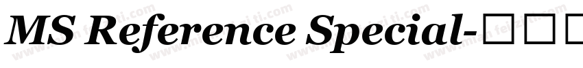MS Reference Special字体转换